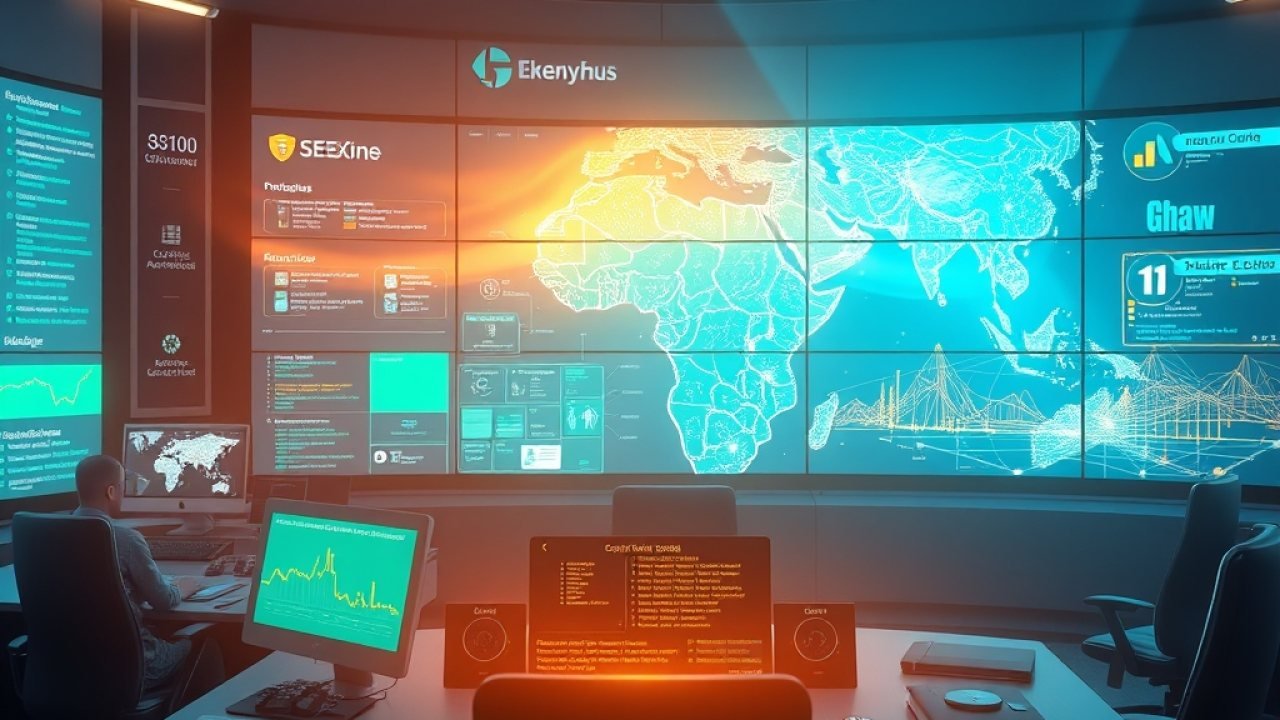 Ghana Fortifies Critical Infrastructure Against Cyber Threats: A Blueprint for National Resilience - Studio Ghibli Editorial Visual