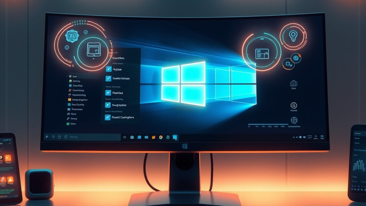 Microsoft Overhauls Windows for Agentic AI: A New Era of Proactive Computing - Studio Ghibli Editorial Visual