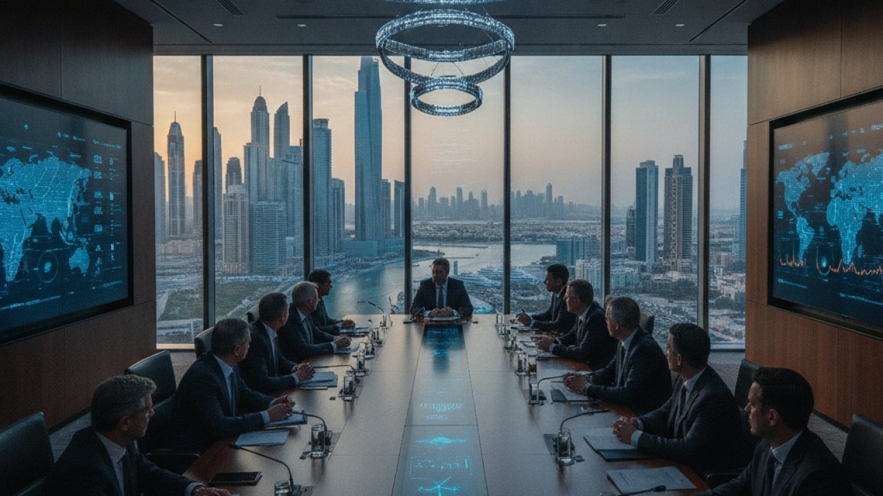 SoftBank Targets $100B from Gulf Investors to Fuel Global AI Acceleration - Editorial Visual
