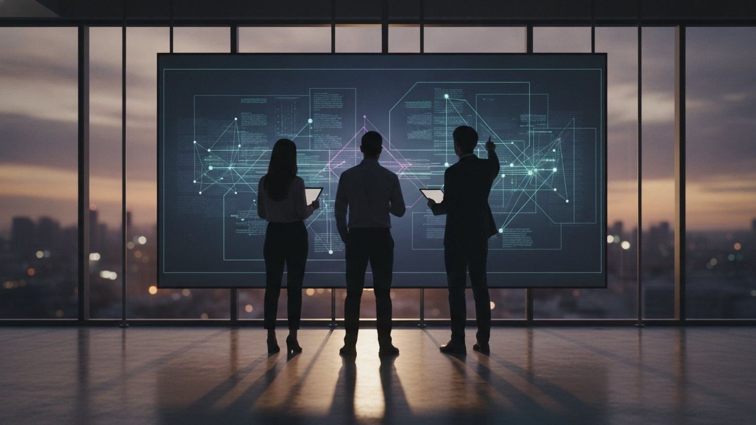 An editorial illustration of a data center rack on one side of a balance scale and a cloud icon on the other.